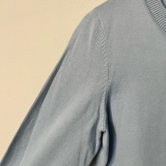 Talbots Pima Cotton Periwinkle/Sky Blue Cardigan - Size Small - Picture 5 of 5